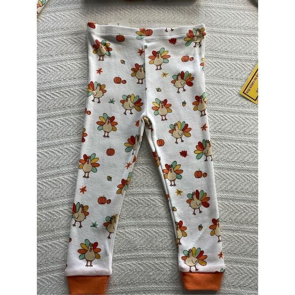 LITTLE ME BOYS 18M 2-Piece Cotton Sleep Thanksgiving Sleep Set - Picture 3 of 8